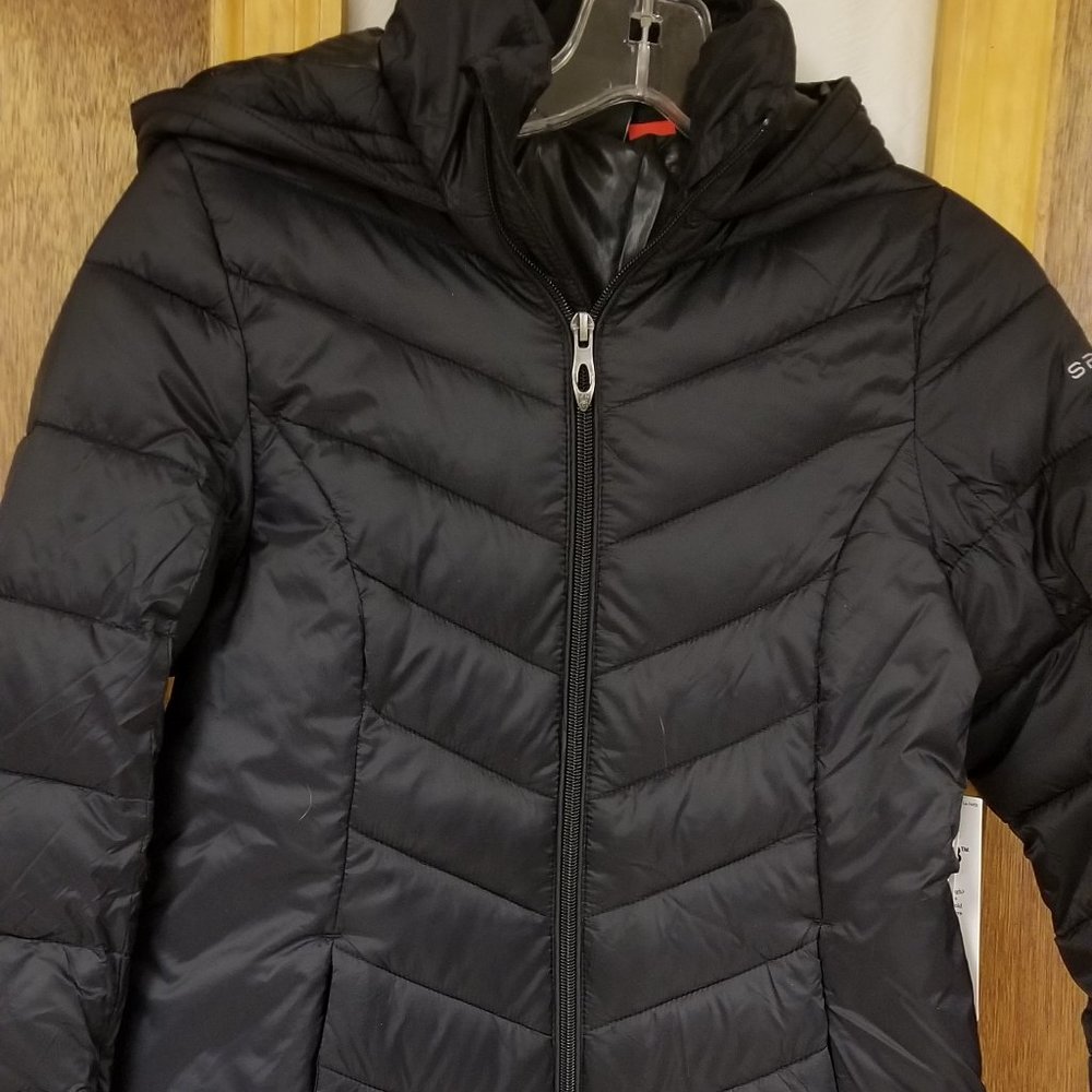 Girls Spyder Black Down Winter Jacket